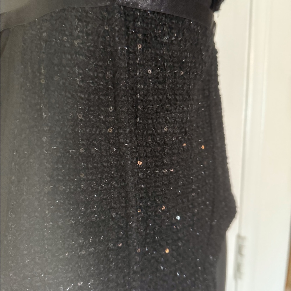 “GCDS” Bangon Sequin Tweed & Mesh Bustier Bodysuit - Picture 12 of 16